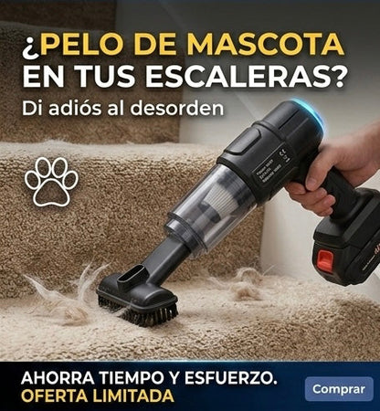 Mini Aspiradora Inalámbrica 4 en 1 para Auto y Hogar | Potente, Portátil y Recargable